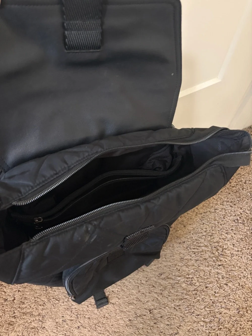 Paperclip Jojo Diaper Bag Backpack Black